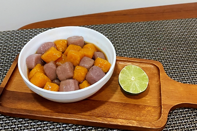 三色芋圓煮法 三色芋圓煮法