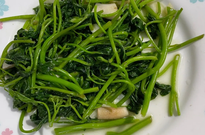 地瓜葉梗怎麼炒