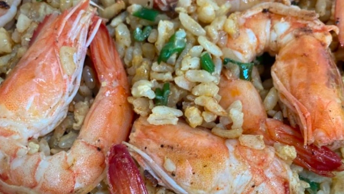 檸檬蒜蝦飯 做法