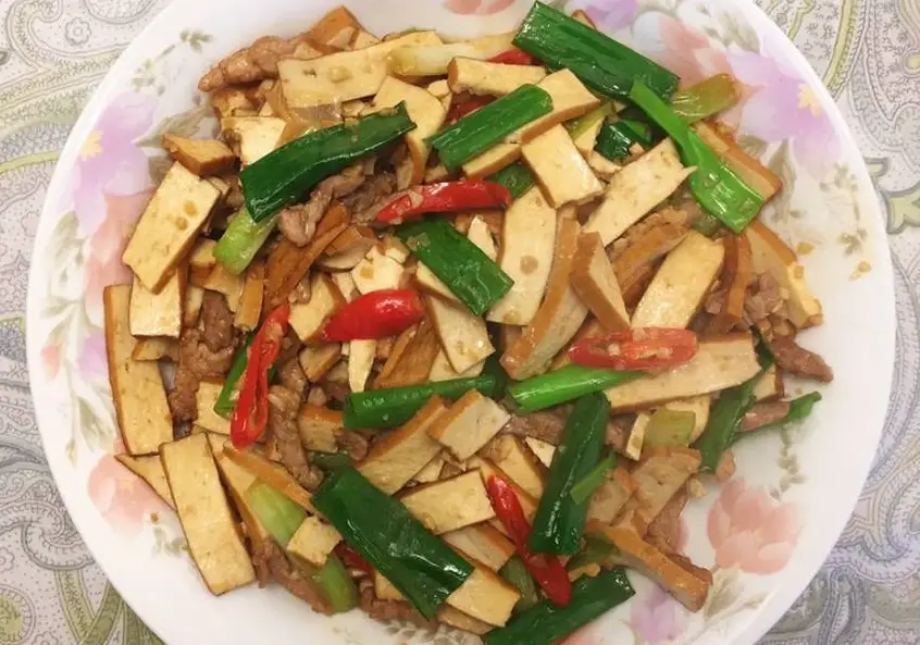 家常豆干炒肉絲 家常豆干炒肉絲