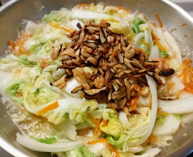 大白菜炒蝦米