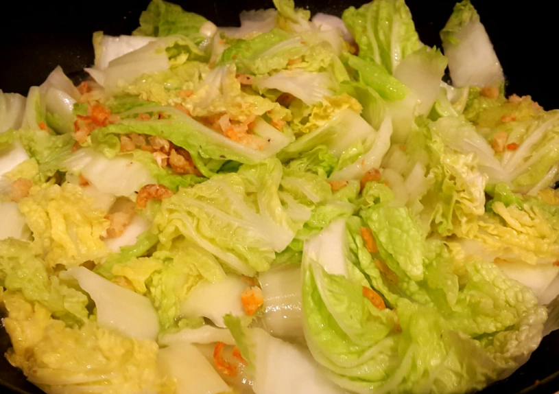 大白菜蝦米料理