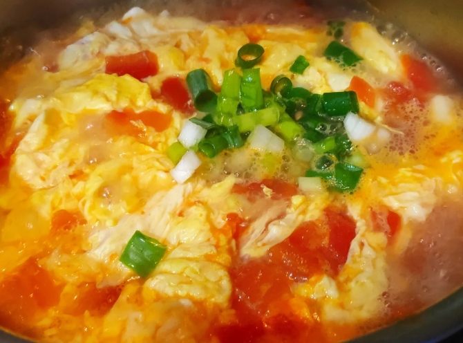 番茄豆腐蛋花湯做法
