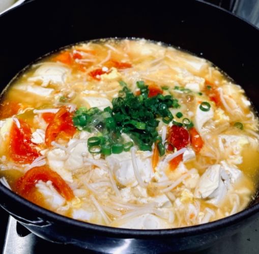 番茄豆腐蛋花湯食譜