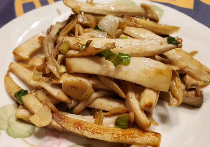 椒鹽杏鮑菇料理
