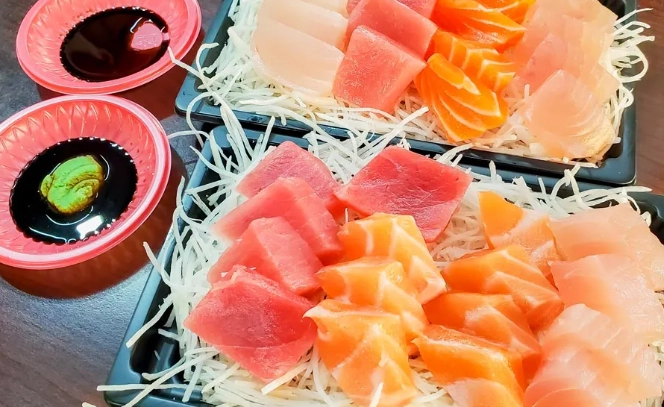 鮪魚生魚片做法