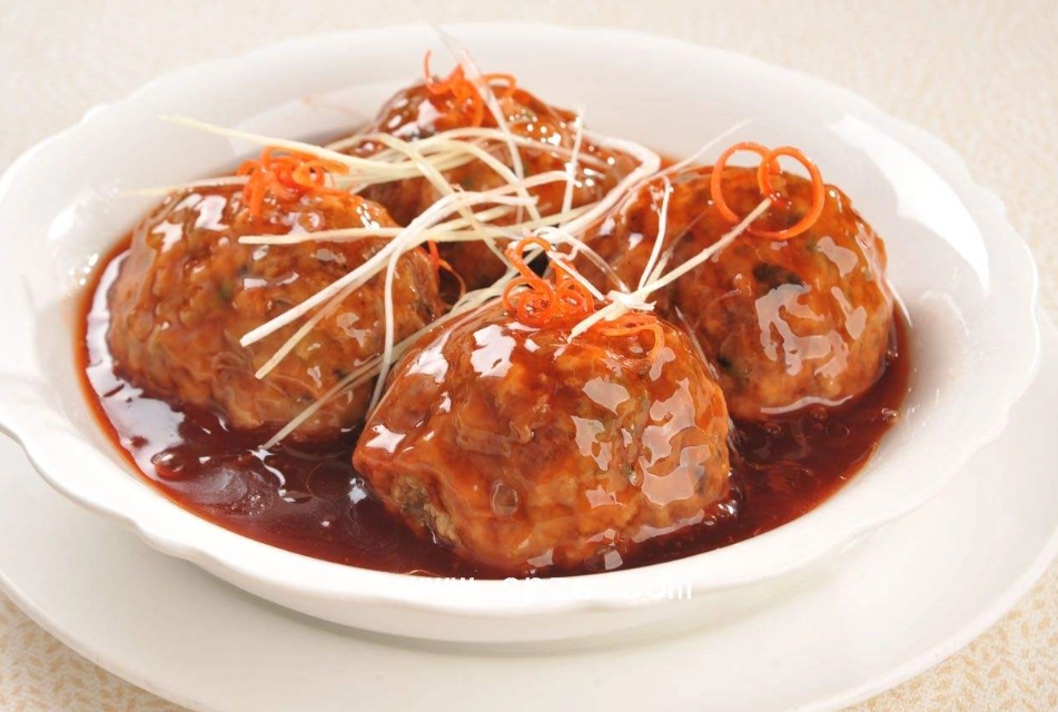 家常獅子头料理