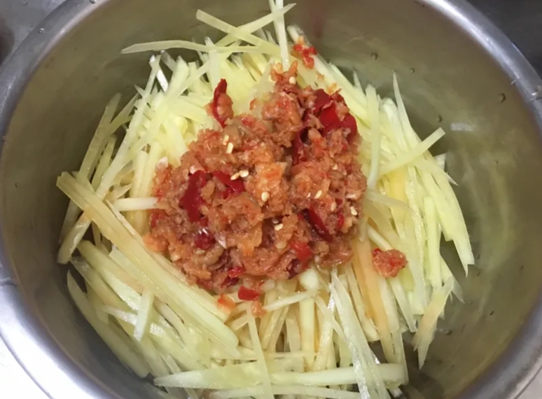 泰式涼拌青木瓜做法