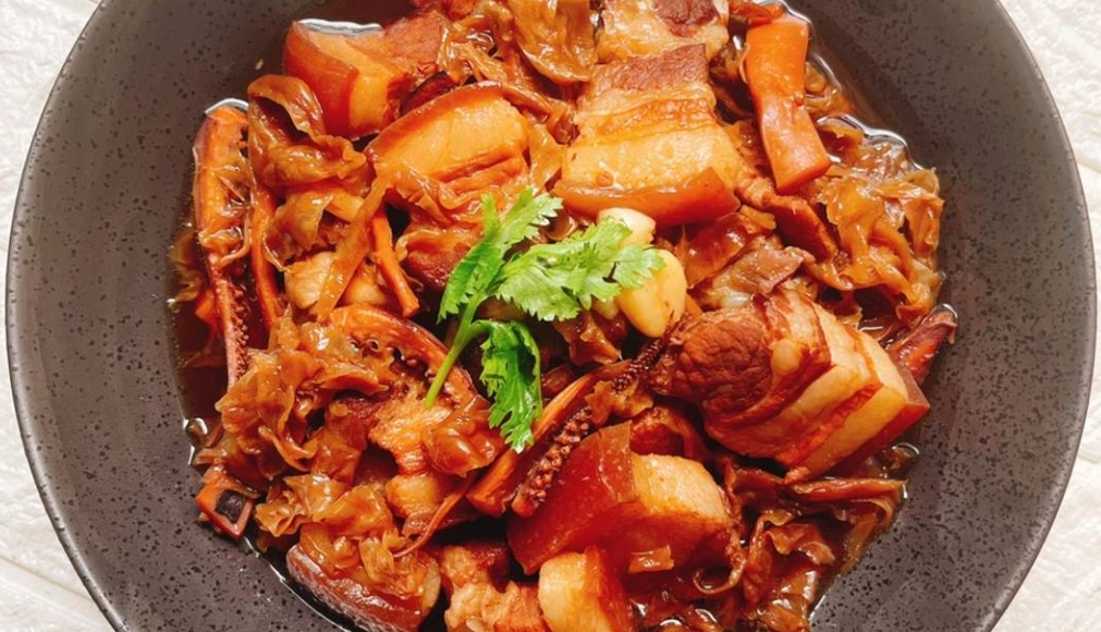 高麗菜乾滷肉做法