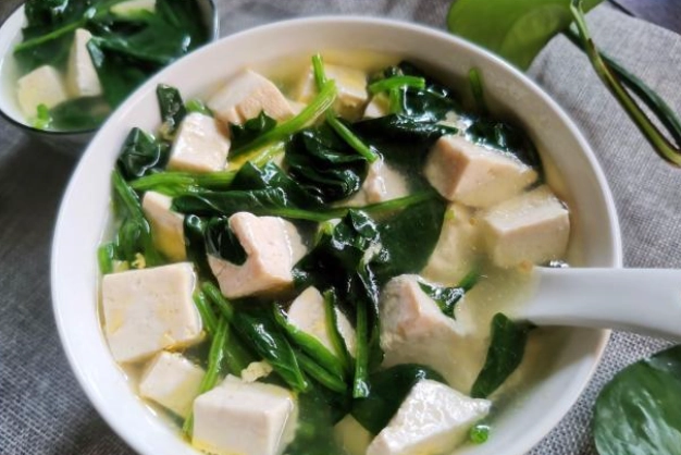 菠菜豆腐